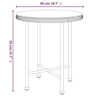 3-delige Tuinset poly rattan zwart 8720845818173 11