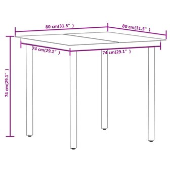 3-delige Tuinset zwart 8720286911716 8