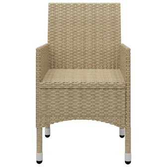 3-delige Tuinset poly rattan en glas beige 8720286201572 10