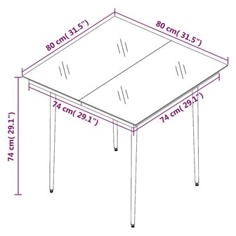 3-delige Tuinset met kussens poly rattan en glas 8720286917619 7