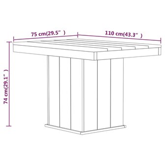 3-delige Tuinset ge&iuml;mpregneerd grenenhout 8720286853146 10