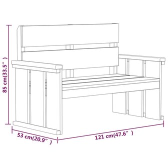 3-delige Tuinset ge&iuml;mpregneerd grenenhout 8720286853146 11