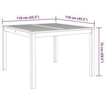 3-delige Tuinset massief acaciahout 8721102822285 9