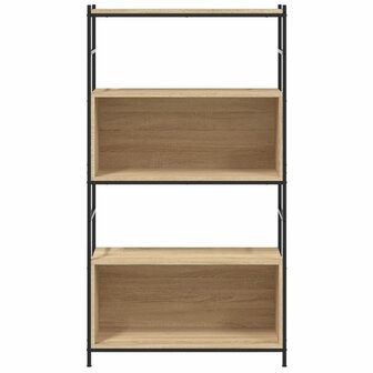 Boekenrek 80x30x145,5 cm bewerkt hout en ijzer sonoma eiken 8720845940980 4