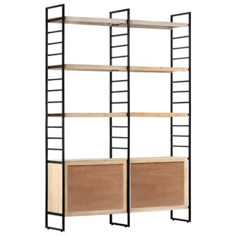 Boekenkast met 4 schappen 124x30x180 cm massief mangohout 8719883711829 4