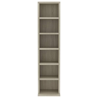 Cd-kast 21x20x88 cm bewerkt hout sonoma eikenkleurig 8719883675152 4