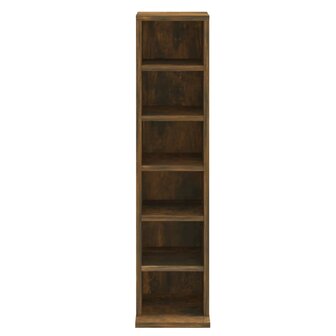 Cd-kast 21x20x88 cm bewerkt hout gerookt eikenkleurig 8720286931370 5