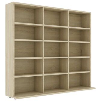 Cd-kast 102x23x89,5 cm bewerkt hout sonoma eikenkleurig 8719883914923 2