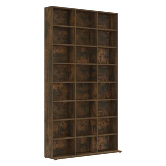 Cd-kast 102x23x177,5 cm bewerkt hout gerookt eikenkleurig 8720286931554 2