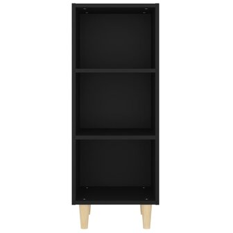 Dressoir 34,5x32,5x90 cm bewerkt hout zwart 8720287080985 5