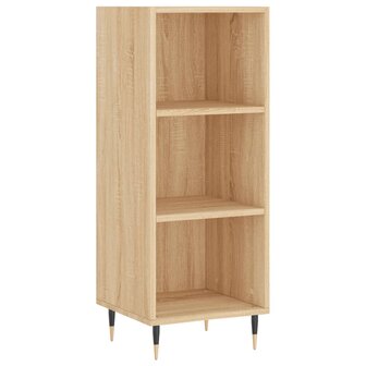 Dressoir 34,5x32,5x90 cm bewerkt hout sonoma eikenkleurig 8720845868826 2