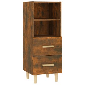 Dressoir 34,5x34x90 cm bewerkt hout gerookt eikenkleurig 8720287085393 2