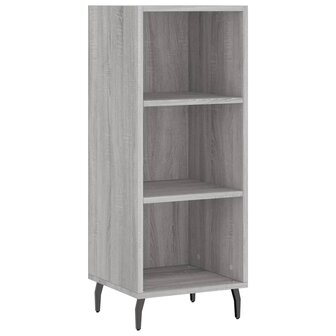 Dressoir 34,5x32,5x90 cm bewerkt hout grijs sonoma eikenkleurig 8720845869250 2