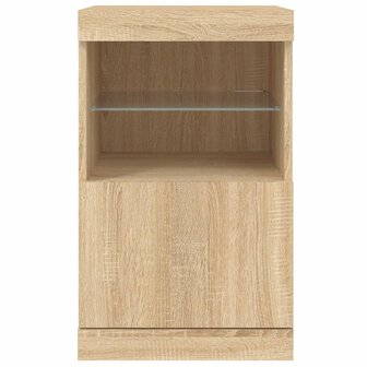 Dressoir met LED-verlichting 41x37x67 cm sonoma eikenkleurig 8721012252653 6