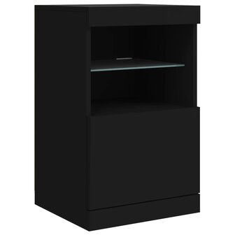 Dressoir met LED-verlichting 41x37x67 cm zwart 8721012252646 3