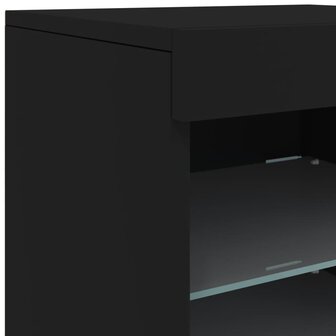 Dressoir met LED-verlichting 41x37x67 cm zwart 8721012253063 9