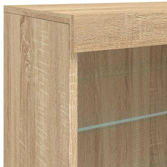 Dressoir met LED-verlichting 60,5x37x67 cm sonoma eikenkleurig 8721012252790 9