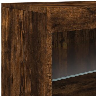 Dressoir met LED-verlichting 60x37x67 cm gerookt eikenkleurig 8721012252394 10