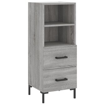 Dressoir 34,5x34x90 cm bewerkt hout grijs sonoma eikenkleurig 8720845868451 2