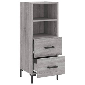 Dressoir 34,5x34x90 cm bewerkt hout grijs sonoma eikenkleurig 8720845868451 5