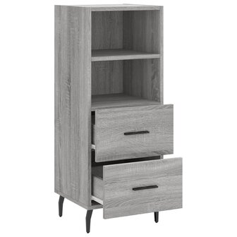 Dressoir 34,5x34x90 cm bewerkt hout grijs sonoma eikenkleurig 8720845868611 5