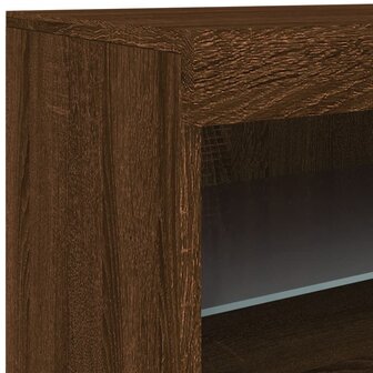 Dressoir met LED-verlichting 60x37x67 cm bruineikenkleurig 8721012252417 10