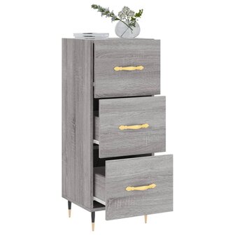 Dressoir 34,5x34x90 cm bewerkt hout grijs sonoma eikenkleurig 8720845867577 4