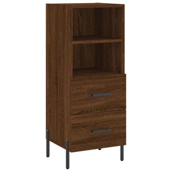 Dressoir 34,5x34x90 cm bewerkt hout bruin eikenkleur 8720845868543 2