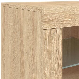 Dressoir met LED-verlichting 60,5x37x67 cm sonoma eikenkleurig 8721012252028 11