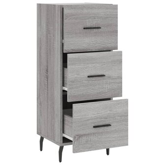 Dressoir 34,5x34x90 cm bewerkt hout grijs sonoma eikenkleurig 8720845867973 5