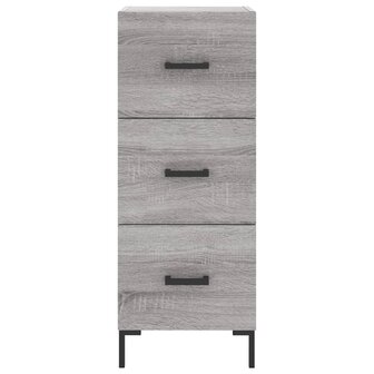 Dressoir 34,5x34x90 cm bewerkt hout grijs sonoma eikenkleurig 8720845867812 6