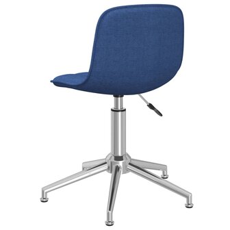 Eetkamerstoelen 2 st draaibaar stof blauw 8720286524350 6