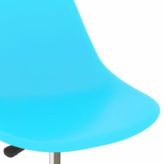 Eetkamerstoelen 2 st draaibaar PP blauw 8720286144282 7