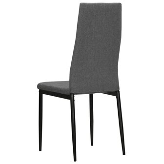 Eetkamerstoelen 2 st stof lichtgrijs 8718475613480 5