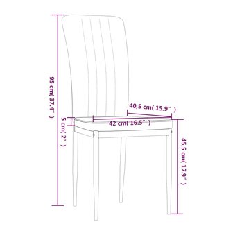 Eetkamerstoelen 2 st fluweel donkergrijs 8720286212011 9