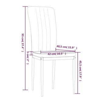 Eetkamerstoelen 2 st fluweel lichtgrijs 8720286212004 9