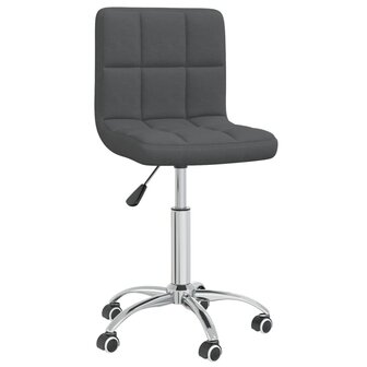 Eetkamerstoelen draaibaar 2 st stof donkergrijs 8720286527047 3