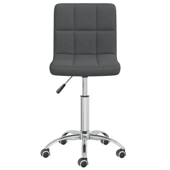 Eetkamerstoelen draaibaar 2 st stof donkergrijs 8720286527047 4