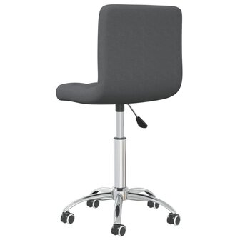 Eetkamerstoelen draaibaar 2 st stof donkergrijs 8720286527047 6