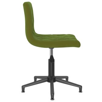 Eetkamerstoelen draaibaar 2 st fluweel lichtgroen 8720286522011 5