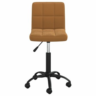 Eetkamerstoelen draaibaar 2 st fluweel bruin 8720286527450 4