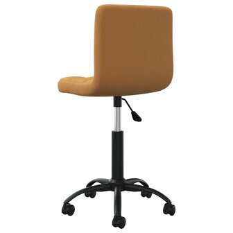 Eetkamerstoelen draaibaar 2 st fluweel bruin 8720286527450 6