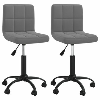 Eetkamerstoelen draaibaar 2 st fluweel donkergrijs 8720286527481 2