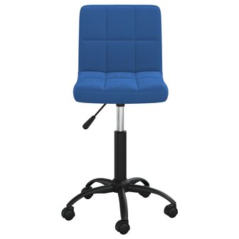 Eetkamerstoelen draaibaar 2 st fluweel blauw 8720286527511 4