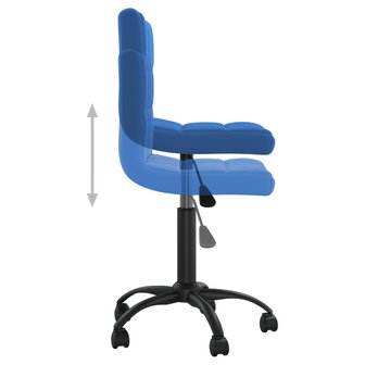 Eetkamerstoelen draaibaar 2 st fluweel blauw 8720286527511 7