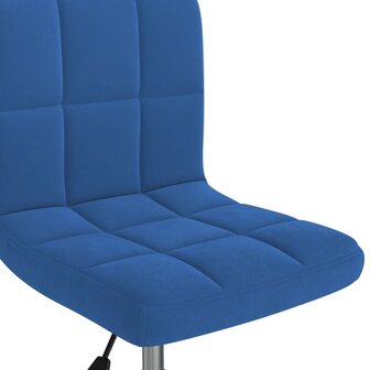 Eetkamerstoelen draaibaar 2 st fluweel blauw 8720286527511 8