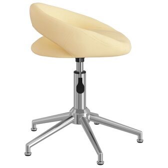 Eetkamerstoelen draaibaar 2 st kunstleer cr&egrave;mekleurig 8720286517031 6