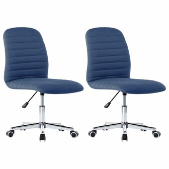 Eetkamerstoelen 2 st stof blauw 8719883598055 2