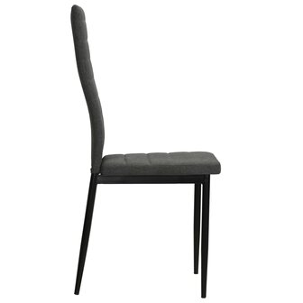 Eetkamerstoelen 2 st stof donkergrijs 8718475613466 4