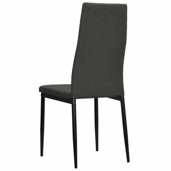 Eetkamerstoelen 2 st stof donkergrijs 8718475613466 5